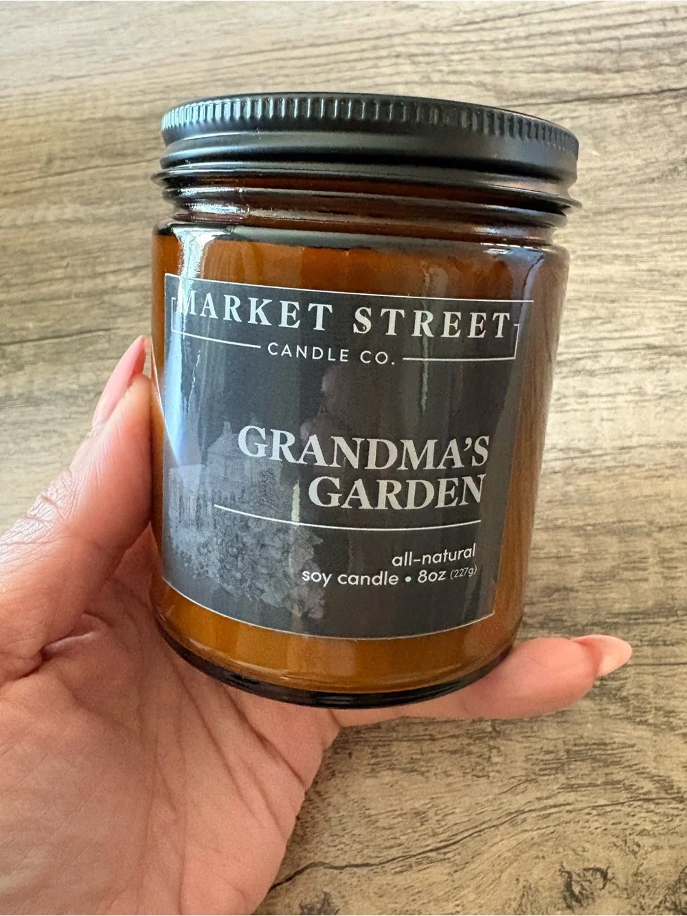 Grandma's Garden 8oz Soy Candle Market Street Candle Co.